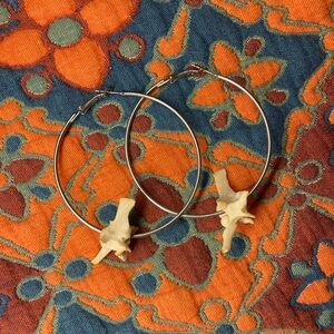 Raccoon bone hoops